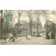 carte postale ancienne 78 MANTES. Square Brieussel. Enfants jouant aux billes au Rond-Poinr 1904