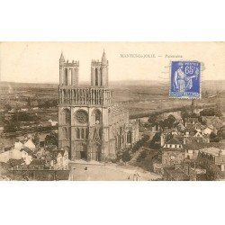 carte postale ancienne 78 MANTES-LA-JOLIE. Panorama 1939