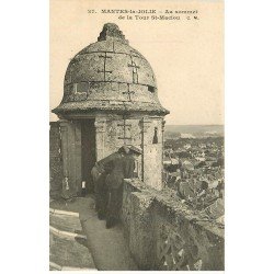 carte postale ancienne 78 MANTES-LA-JOLIE. Tour Saint-Maclou 1912