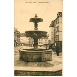 carte postale ancienne 78 MANTES-LA-JOLIE. La Fontaine