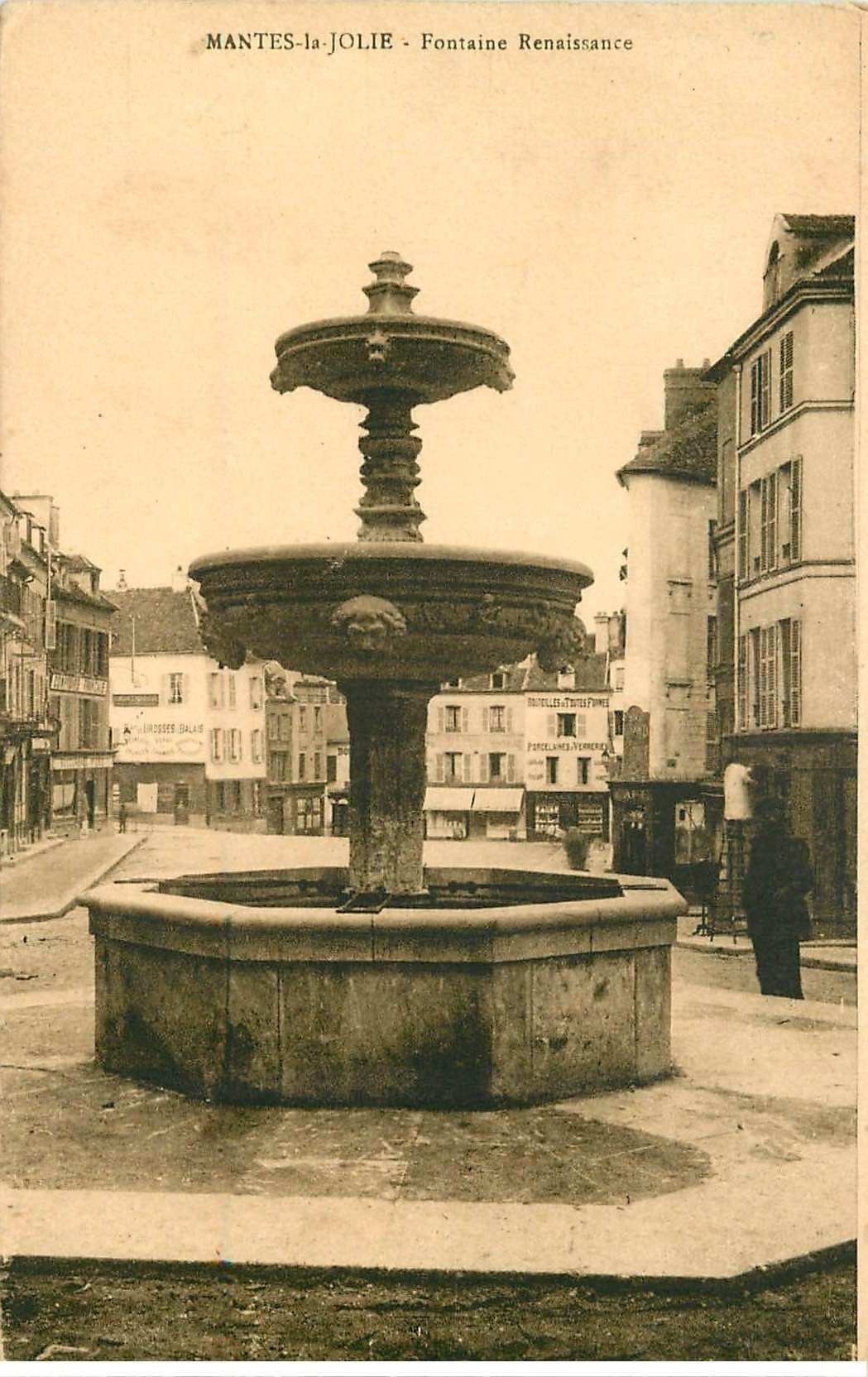 carte postale ancienne 78 MANTES-LA-JOLIE. La Fontaine