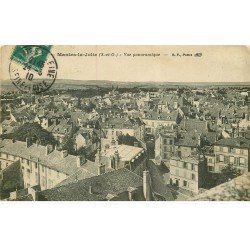 carte postale ancienne 78 MANTES-LA-JOLIE. Vue panoramique 1910