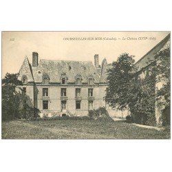 carte postale ancienne 14 COURSEULLES. Le Château