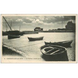 carte postale ancienne 14 COURSEULLES. Le Plateau Avant-Port 1929