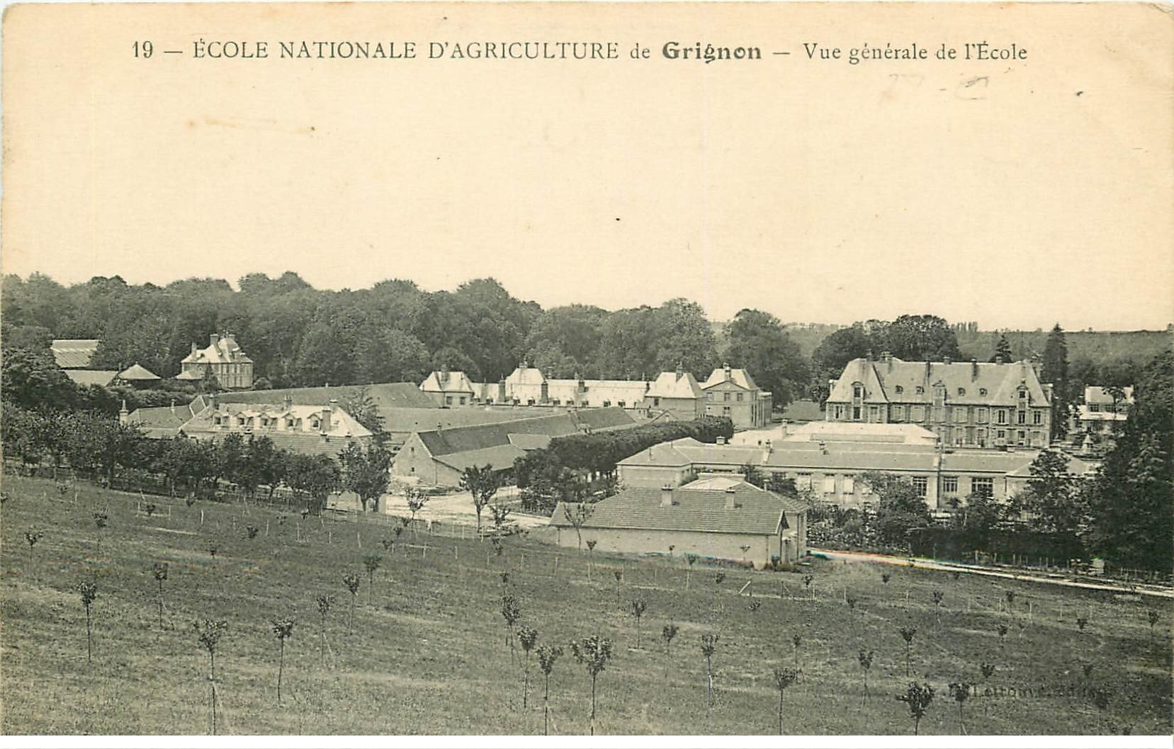 carte postale ancienne 78 GRIGNON. Ecole Nationale Agriculture. Ecole