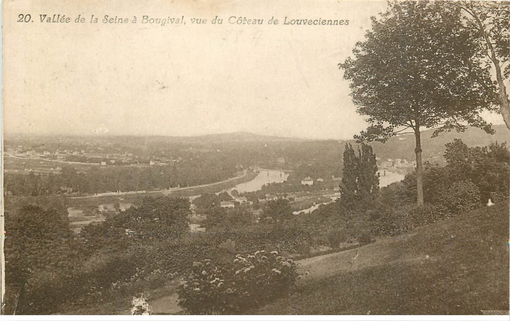 carte postale ancienne 78 BOUGIVAL. Coteau de Louvesiennes 1930