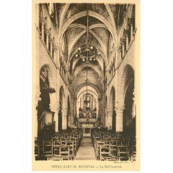 carte postale ancienne 78 BOUGIVAL. Nef de Notre-Dame