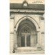 carte postale ancienne 78 BOUGIVAL. Porche de l'Eglise 1946
