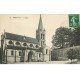 carte postale ancienne 78 BOUGIVAL. L'Eglise animée 1911
