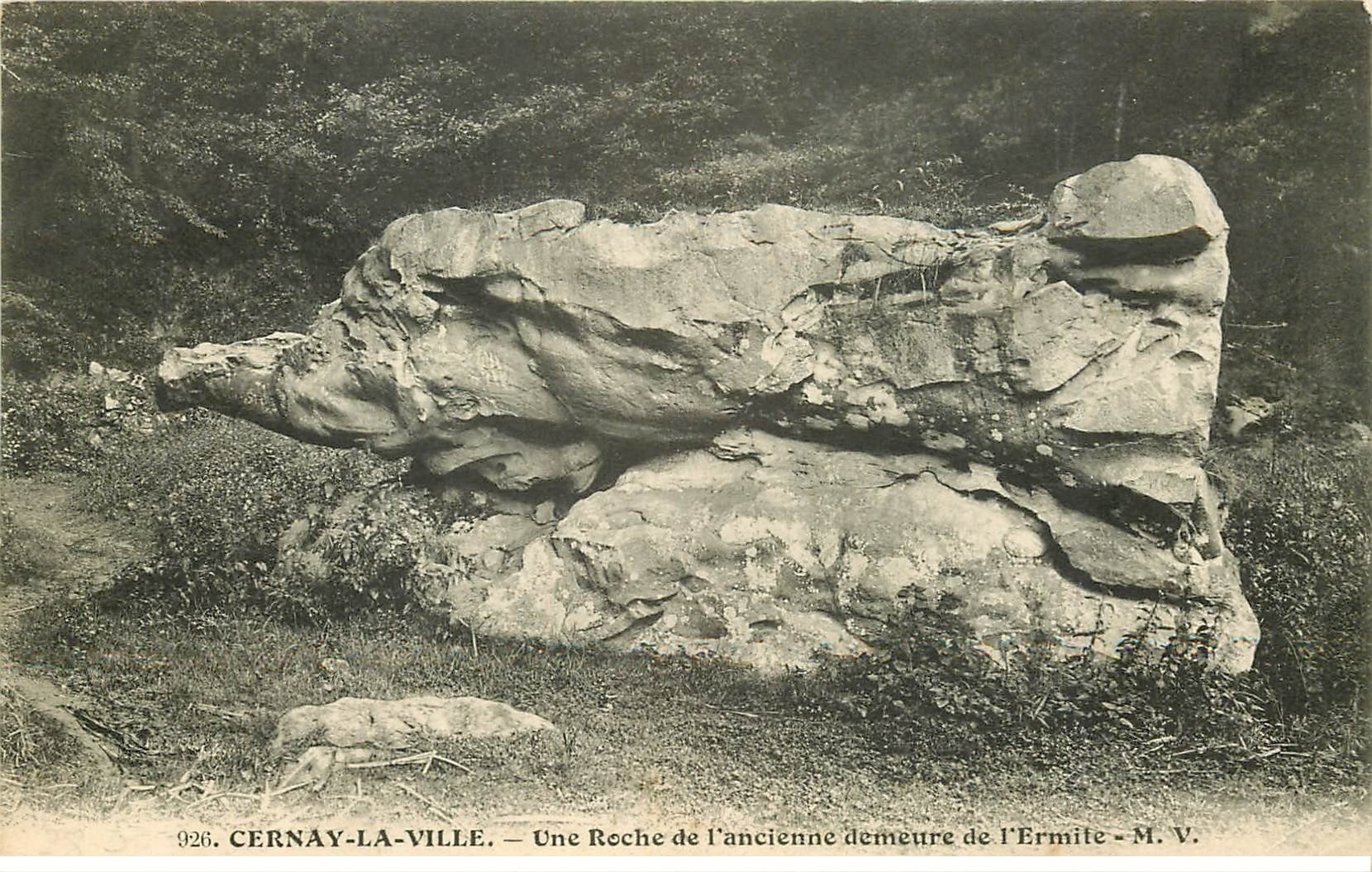 carte postale ancienne 78 CERNAY-LA-VILLE. Roche demeure de l'Ermite