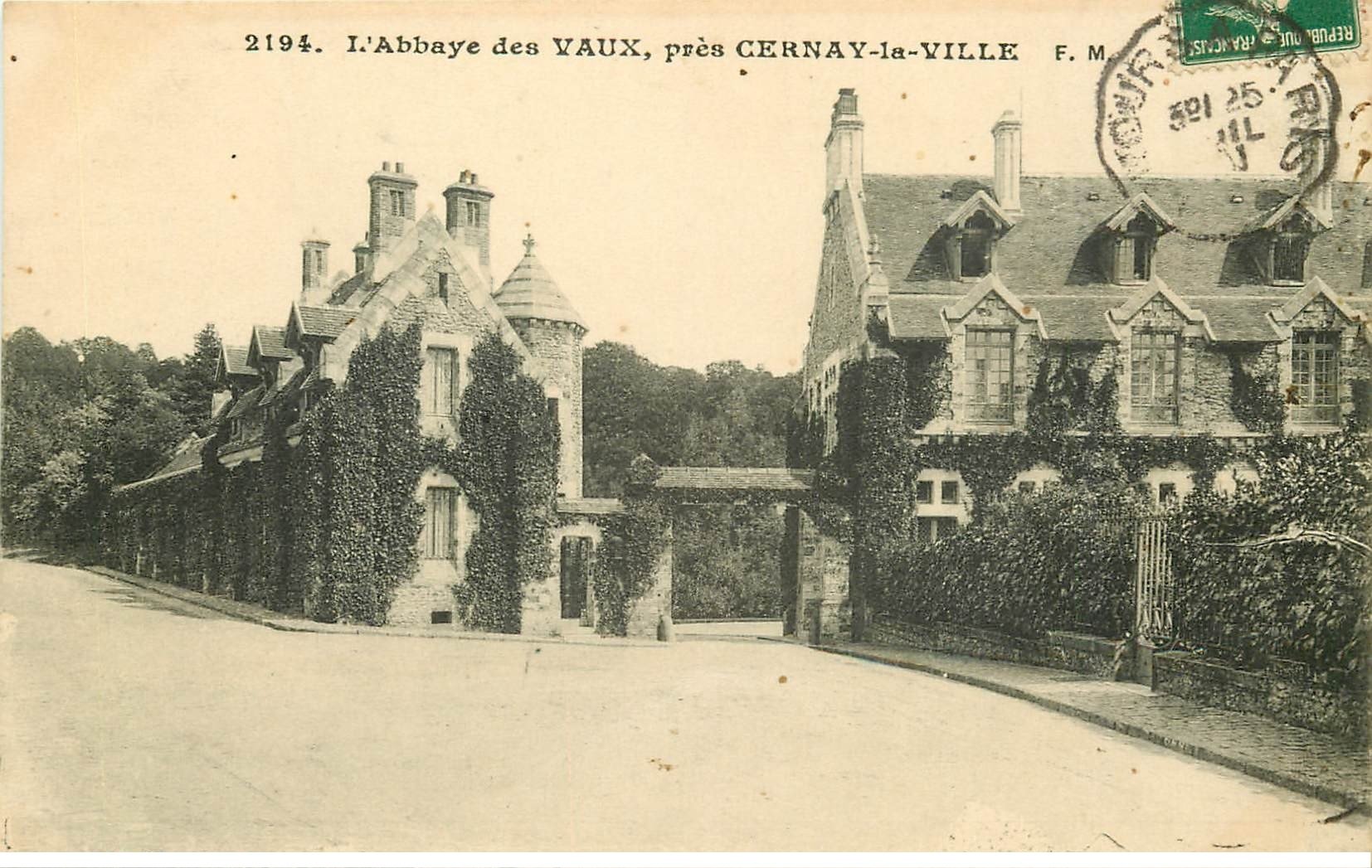 carte postale ancienne 78 CERNAY-LA-VILLE. Abbaye