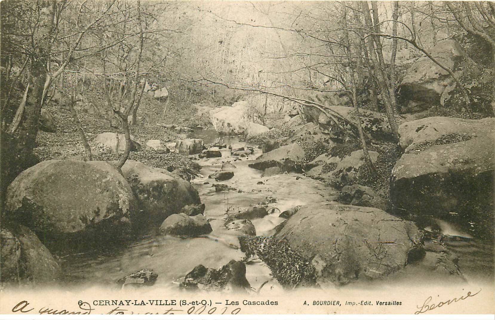carte postale ancienne 78 CERNAY-LA-VILLE. Les Cascades 1902