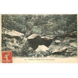 carte postale ancienne 78 CERNAY-LA-VILLE. Les Cascades avec personnages 1909