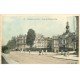 carte postale ancienne 78 CHATOU. Place Hôtel de Ville 1905 Tramway à vapeur