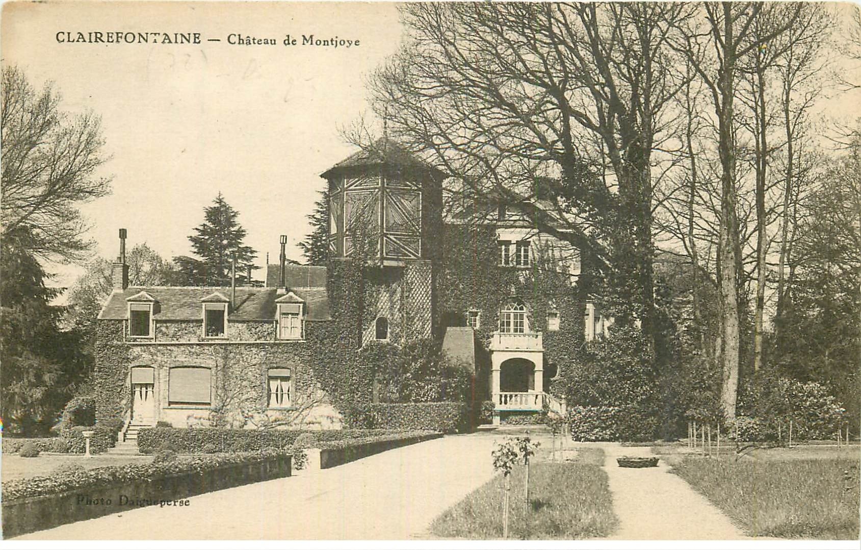 carte postale ancienne 78 CLAIREFONTAINE. Château de Montjoye 1931