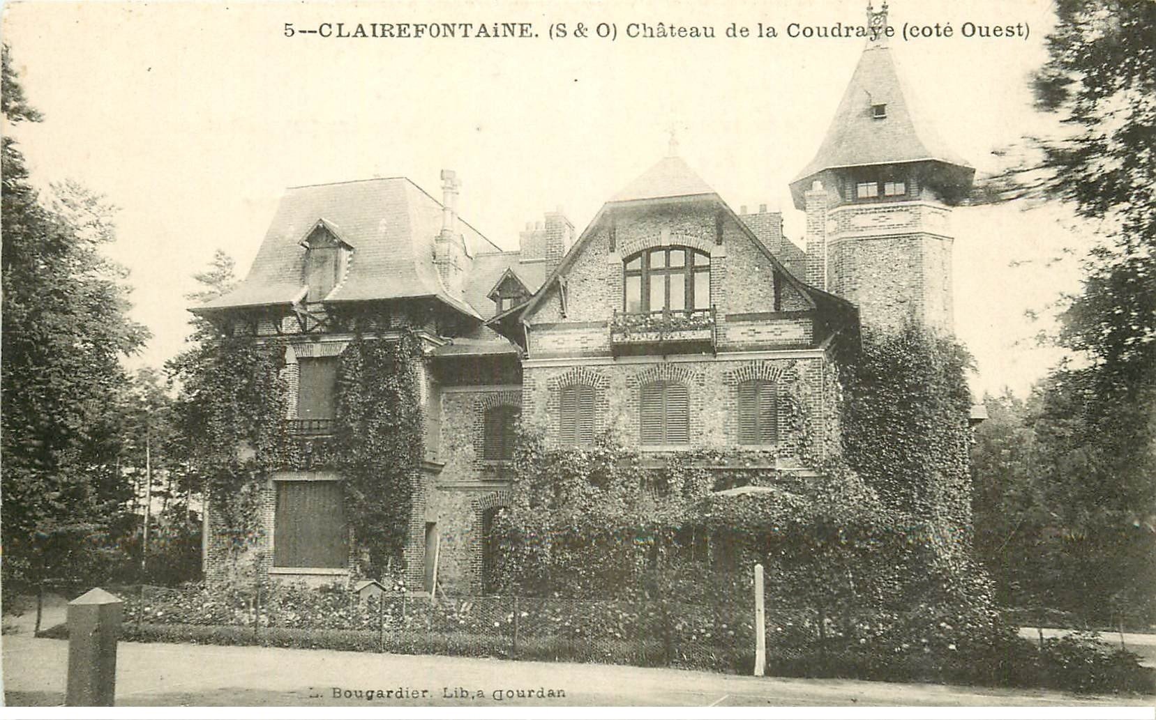 carte postale ancienne 78 CLAIREFONTAINE. Château de la Coudraye