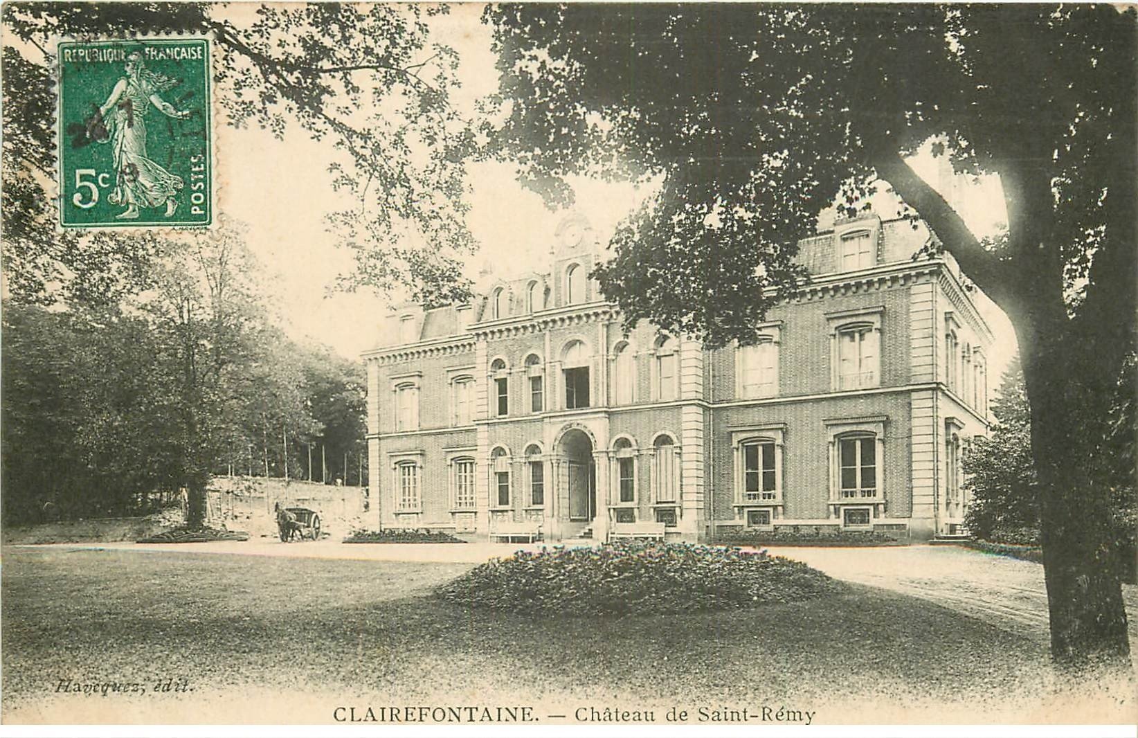 carte postale ancienne 78 CLAIREFONTAINE. Château de Saint-Rémy 1909