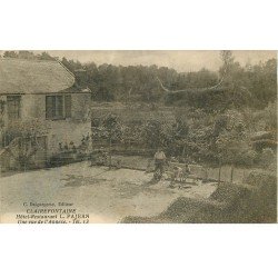 carte postale ancienne 78 CLAIREFONTAINE. Hôtel Restaurant Pajean. L'Annexe animation 1937. Un peu fripée