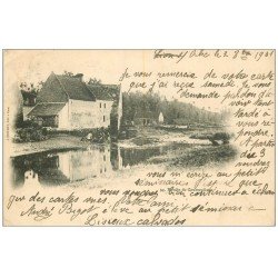 carte postale ancienne 14 COURSEULLES. Vieux Moulin 1901