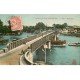 carte postale ancienne 78 CONFLANS-SAINTE-HONORINE. Le Pont 1927. Fines craquelures...