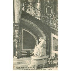 carte postale ancienne 78 DAMPIERRE. Le Château Escalier et Statue Pénélope Cavalier