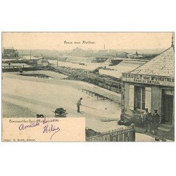 carte postale ancienne 14 COURSEULLES-SUR-MER. Parcs aux Huîtres 1900 Héroult Ostréiculteur