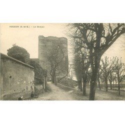 carte postale ancienne 78 HOUDAN. Le Donjon gamin assis