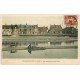 carte postale ancienne 14 COURSEULLES-SUR-MER. Parcs aux Huîtres 1908 le ramassage