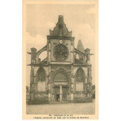 carte postale ancienne 78 HOUDAN. Eglise animation