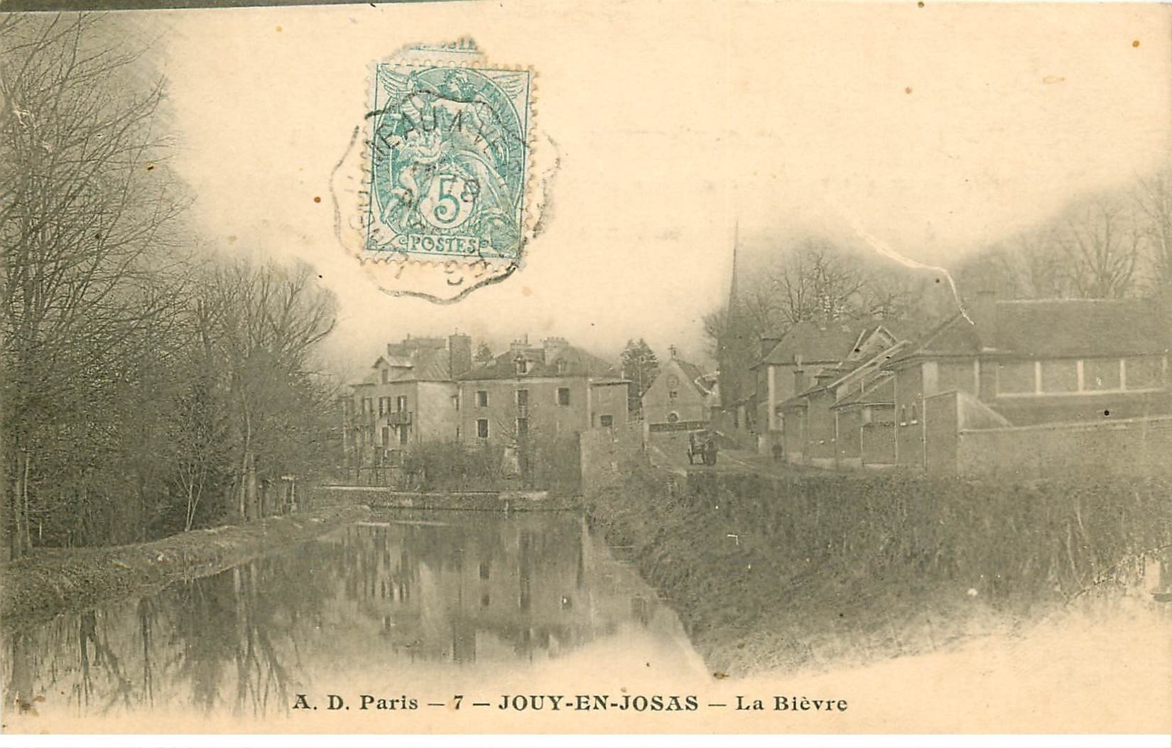 carte postale ancienne 78 JOUY-EN-JOSAS. La Bièvre 1905