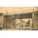 carte postale ancienne 78 JUZIERS. Pont du Chemin de Fer animation