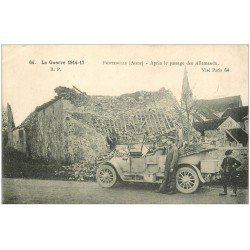 carte postale ancienne 02 FONTENELLE. Superbe voiture décapotable Militaire