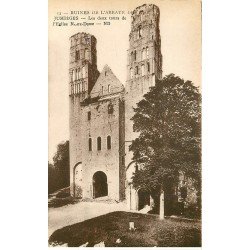 carte postale ancienne 78 JUMIEGES. Tours Eglise