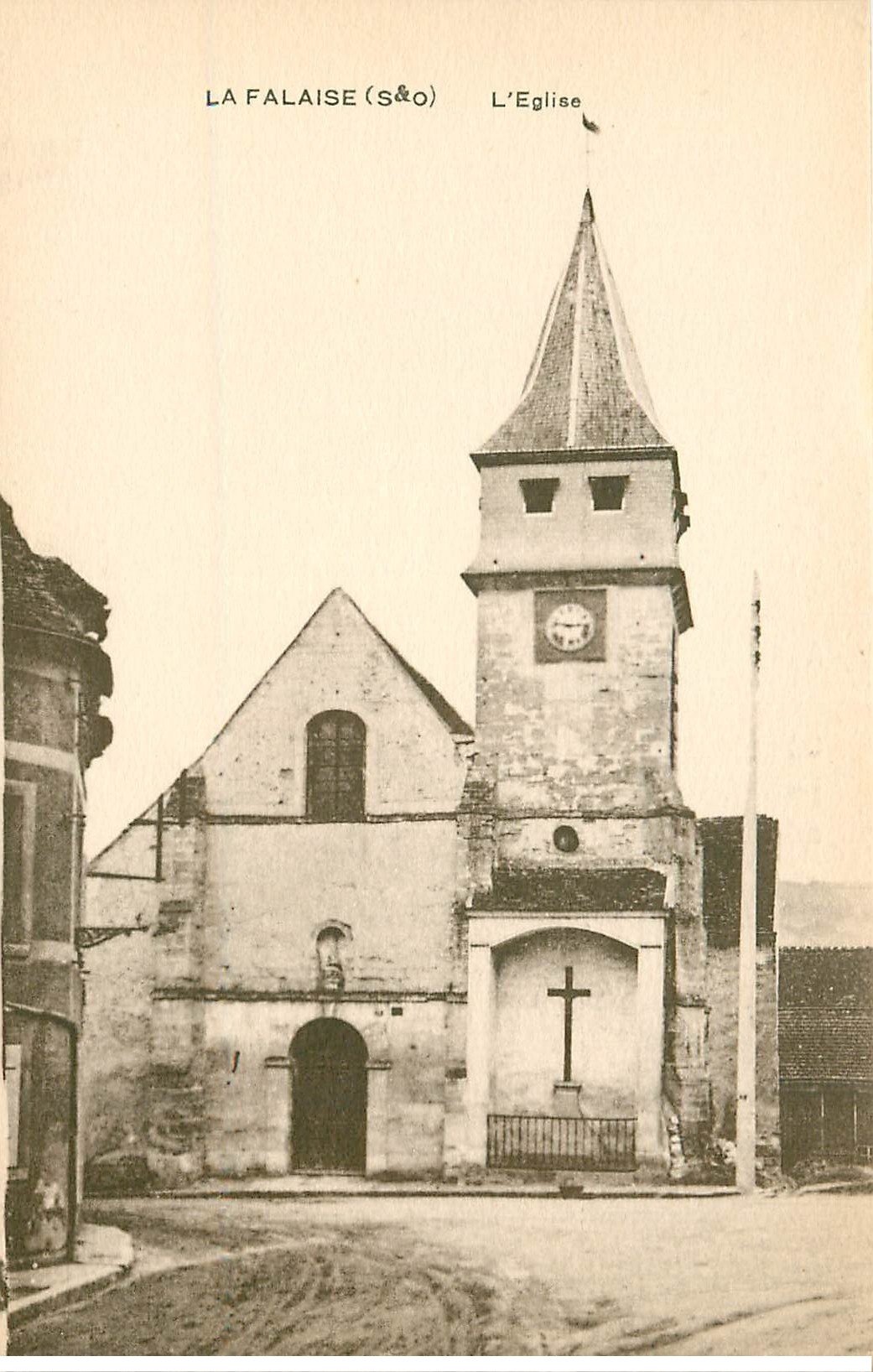 carte postale ancienne 78 LA FALAISE. L'Eglise