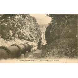 carte postale ancienne 78 LOUVECIENNES-MARLY. Conduite d'Eau et Machine