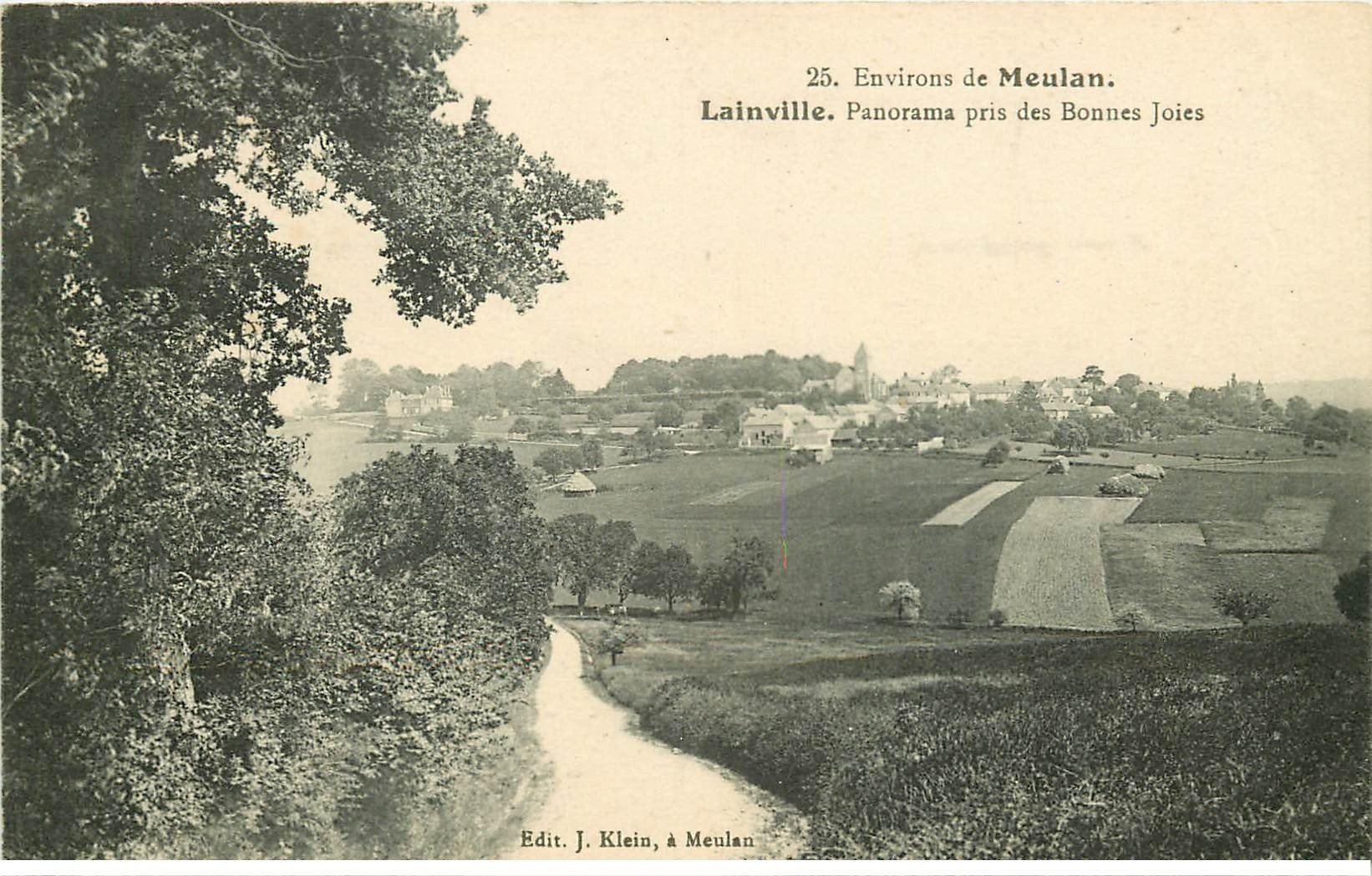 carte postale ancienne 78 LAINVILLE. Panorama pris des Bonnes Joies