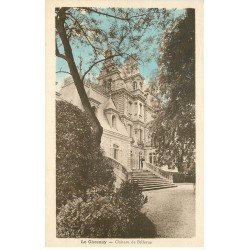 carte postale ancienne 78 LE CHESNAY. Château Bellevue personnage sur le Perron