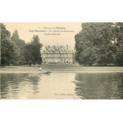 carte postale ancienne 78 LES MUREAUX. Château Bêcheville avec Canotier