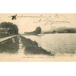 carte postale ancienne 78 LES MUREAUX. Barrage Côte de Mézy 1904
