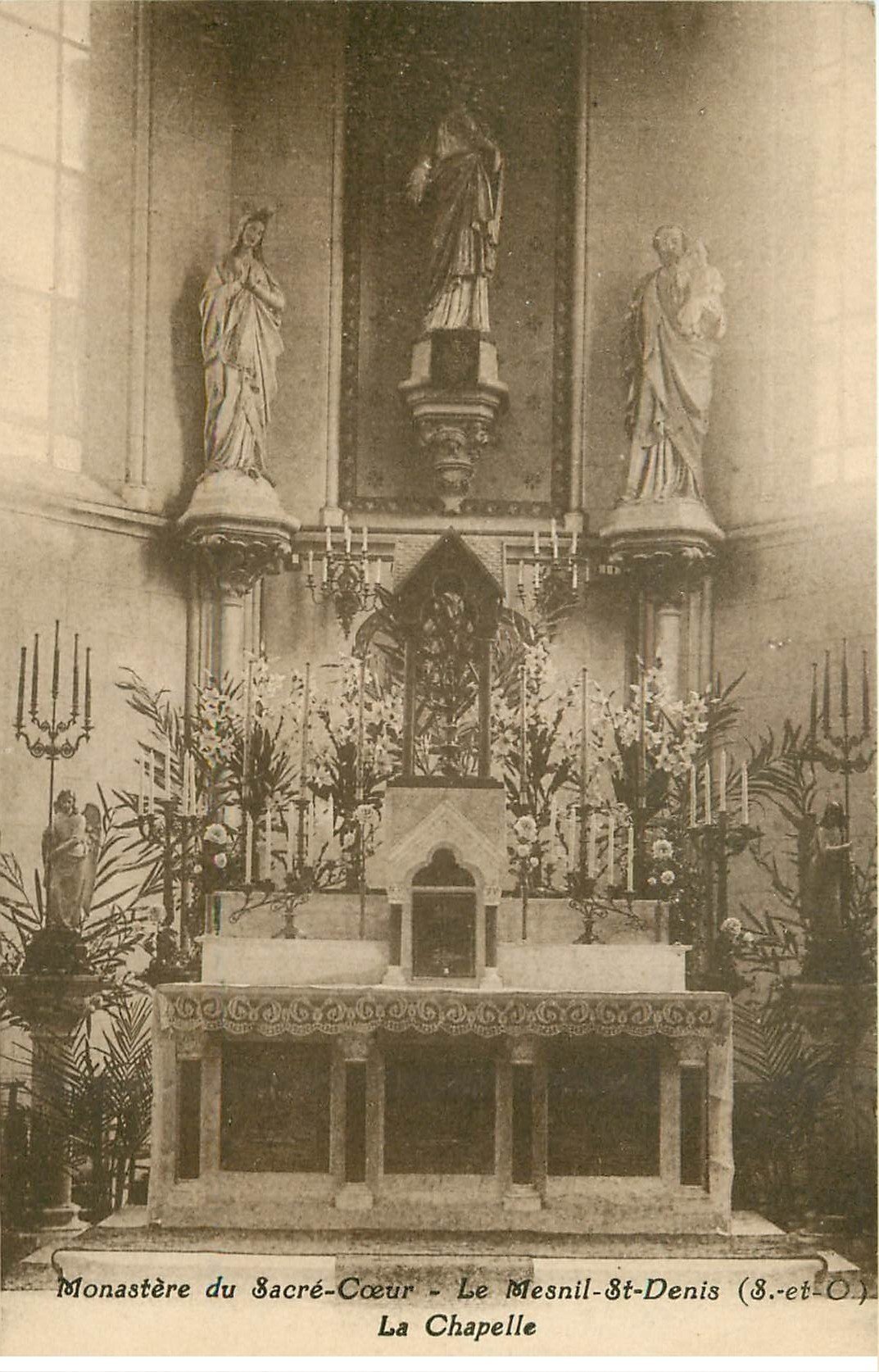 carte postale ancienne 78 LE MESNIL-SAINT-DENIS. Monastère la Chapelle