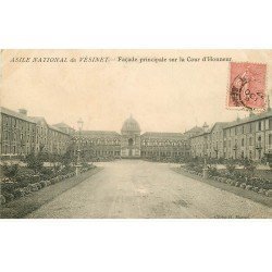 carte postale ancienne 78 LE VESINET. Cour Asile National Façade 1904