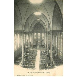 carte postale ancienne 78 LE VESINET. Intérieur Eglise