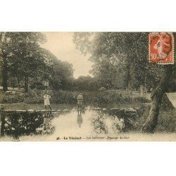 carte postale ancienne 78 LE VESINET. Passage du Gué Lac