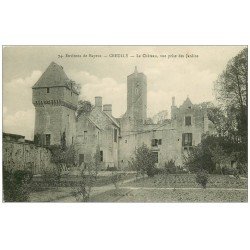 carte postale ancienne 14 CREUILLY. Le Château Jardins