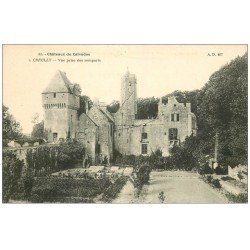 carte postale ancienne 14 CREUILLY. Le Château Remparts