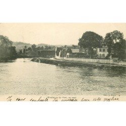carte postale ancienne 78 MEULAN. Le Port 1903
