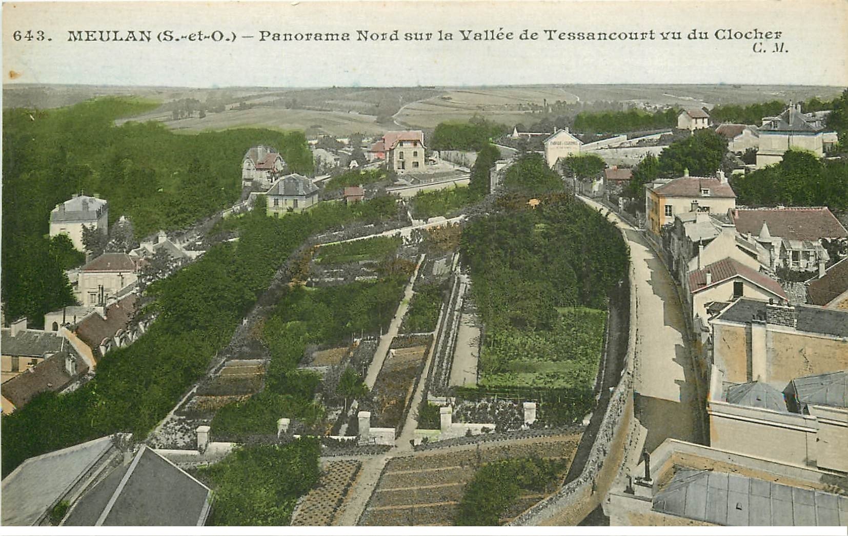 carte postale ancienne 78 MEULAN. Vallée de Tessancourt