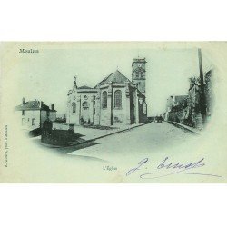 carte postale ancienne 78 MEULAN. L'Eglise vers 1902