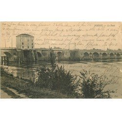 carte postale ancienne 78 POISSY. Le Pont 1907
