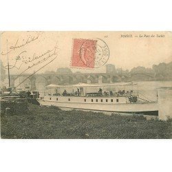 carte postale ancienne 78 POISSY. Le Port des Yachts 1905